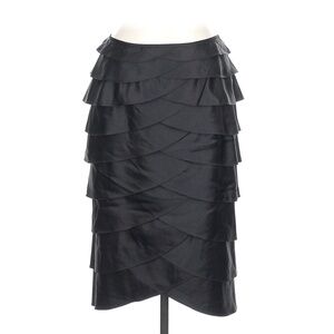 Adrianna Papell Satin Tulip Tiered Skirt - Size 6